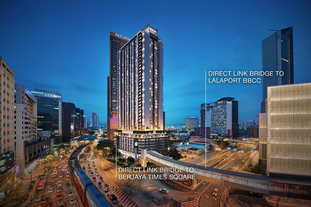 Times Square 2 Bukit Bintang direct link bridge to Berjaya Times Square and LaLaport BBCC